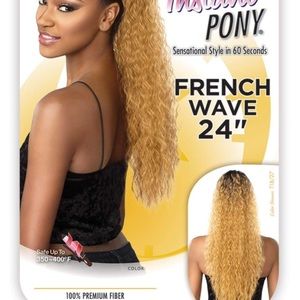Sensationnel Synthetic Hair Drawstring Ponytail Instant Pony French Wave 24in